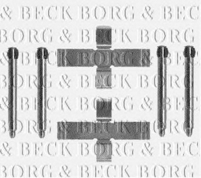 BORG & BECK bbk1090 -  Комплектующие, колодки дискового тормоза